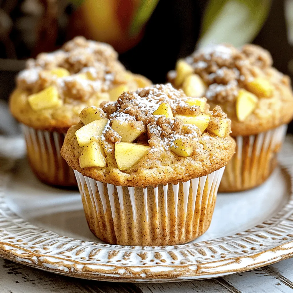 Apple Cinnamon Streusel Muffins Scrumptious Bake