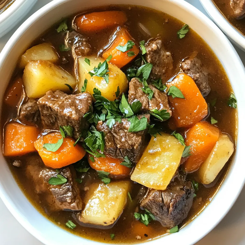 Old Fashioned Beef Stew Hearty and Comforting Meal