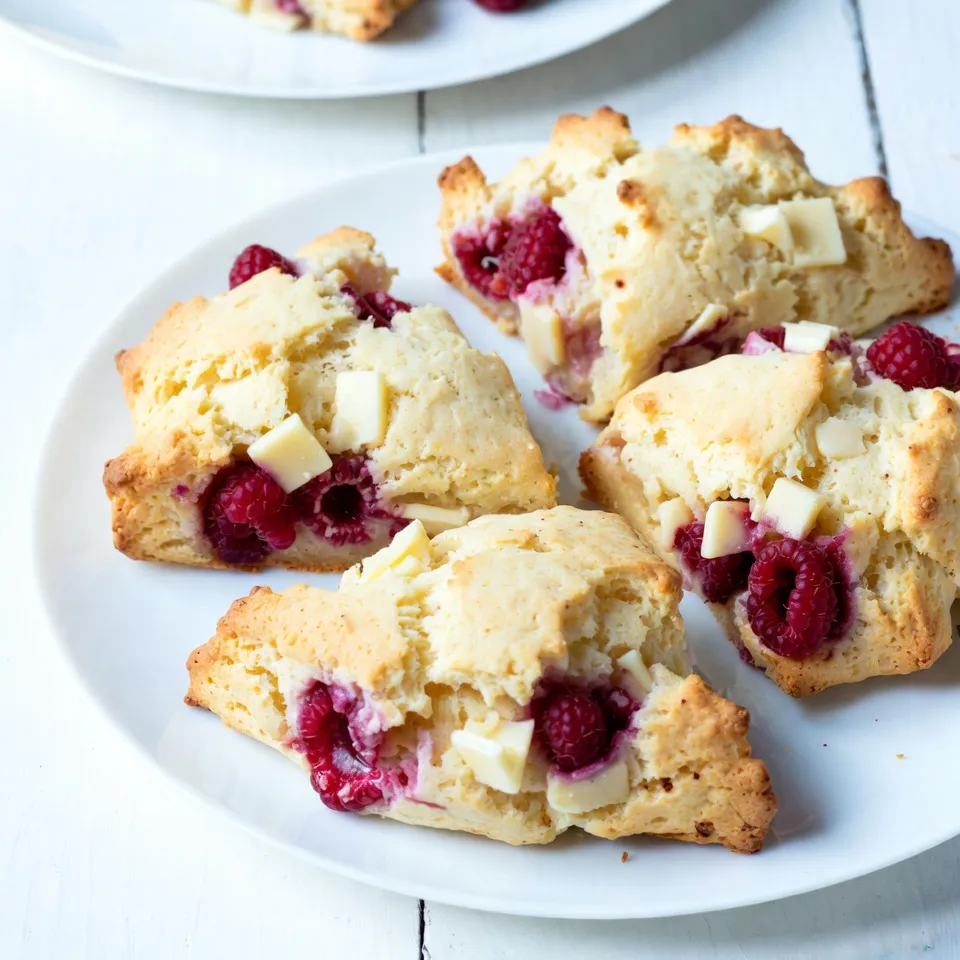White Chocolate Raspberry Scones Delightfully Fresh Treat