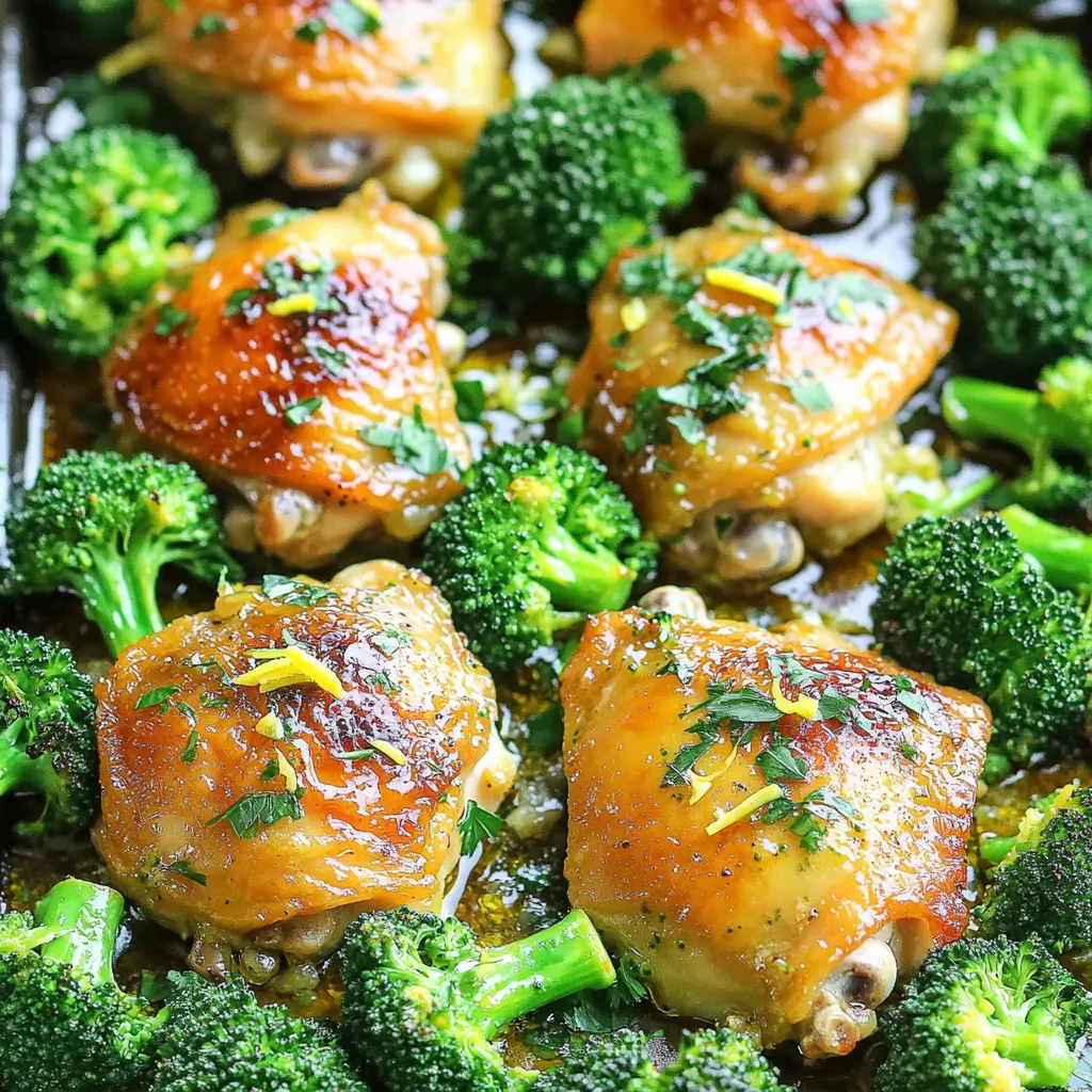 Sheet-Pan Garlic Butter Chicken &#038; Broccoli Delight