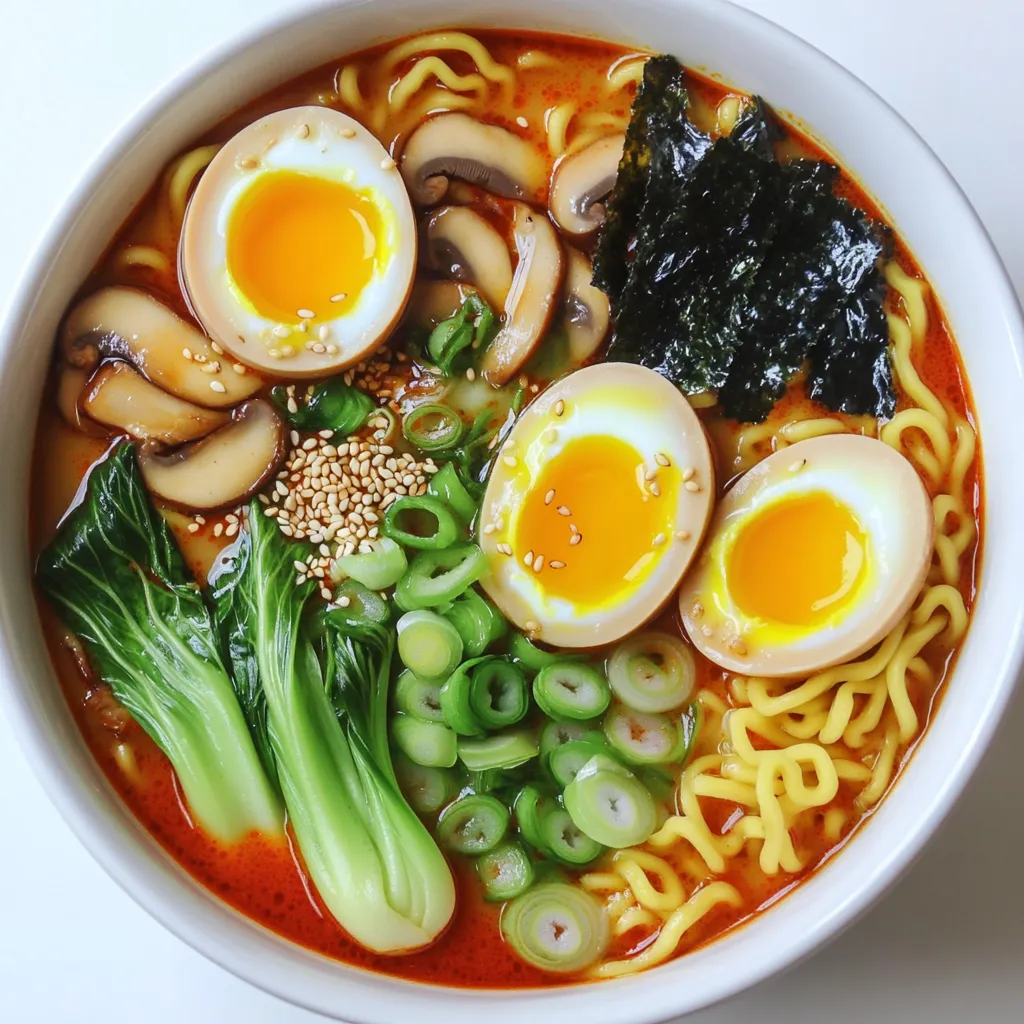 Spicy Miso Ramen with Jammy Egg Flavorful Delight