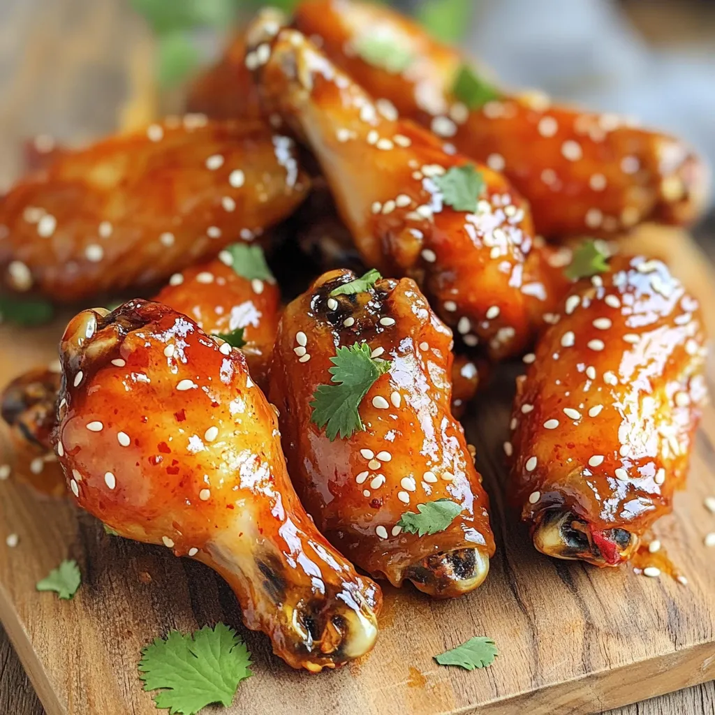 Air Fryer Spicy Honey Garlic Wings Savory Delight