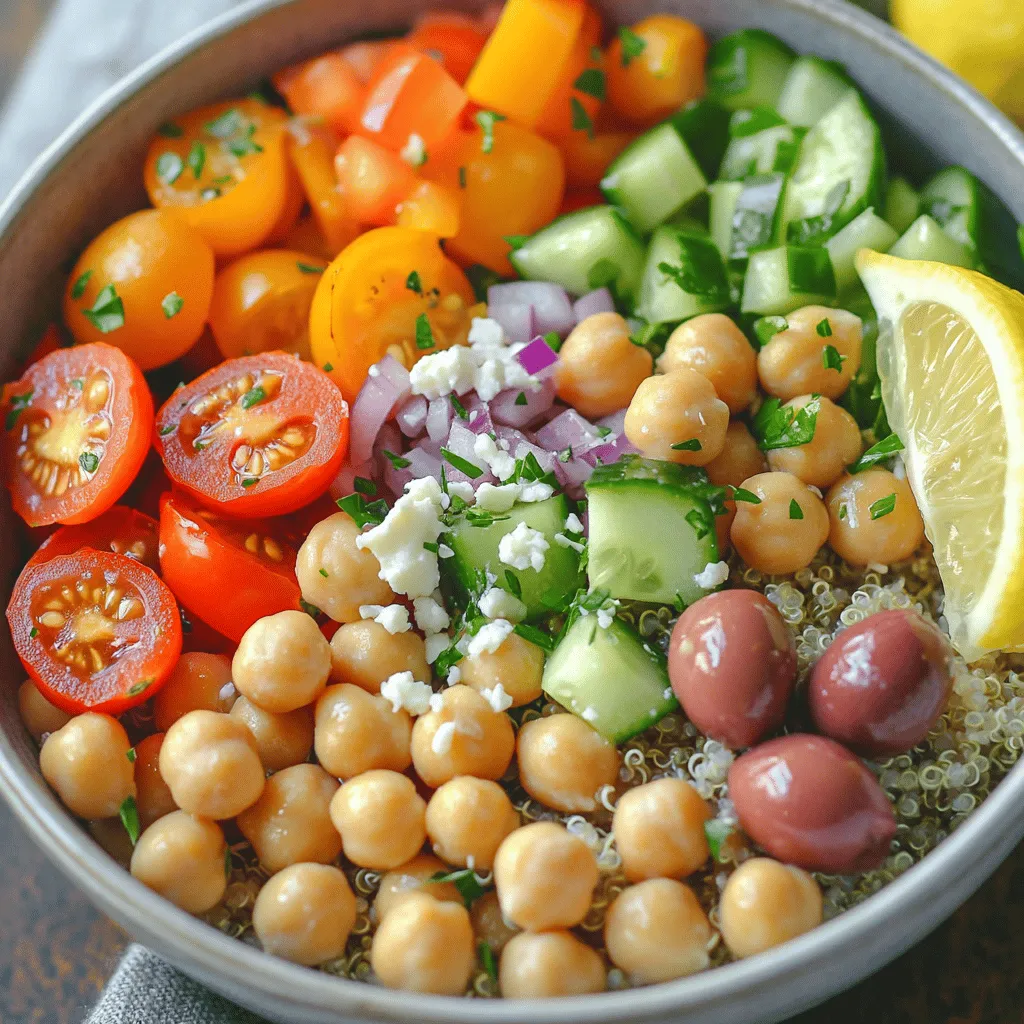 Min Mediterranean Chickpea Bowl Flavorful and Nutritious