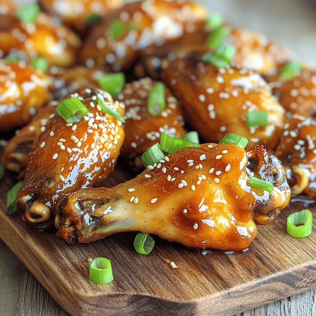 Sticky Honey Garlic Chicken Wings Flavorful Delight