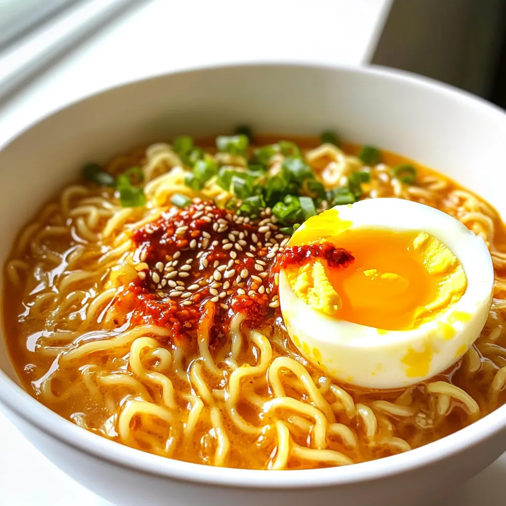 Spicy Garlic Butter Ramen Quick 15-Minute Meal