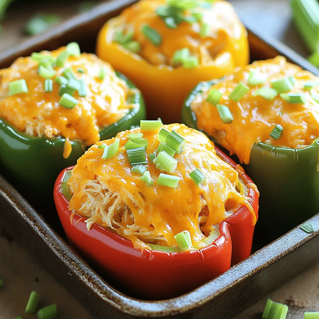 Buffalo Chicken Stuffed Peppers Flavorful and Easy Meal