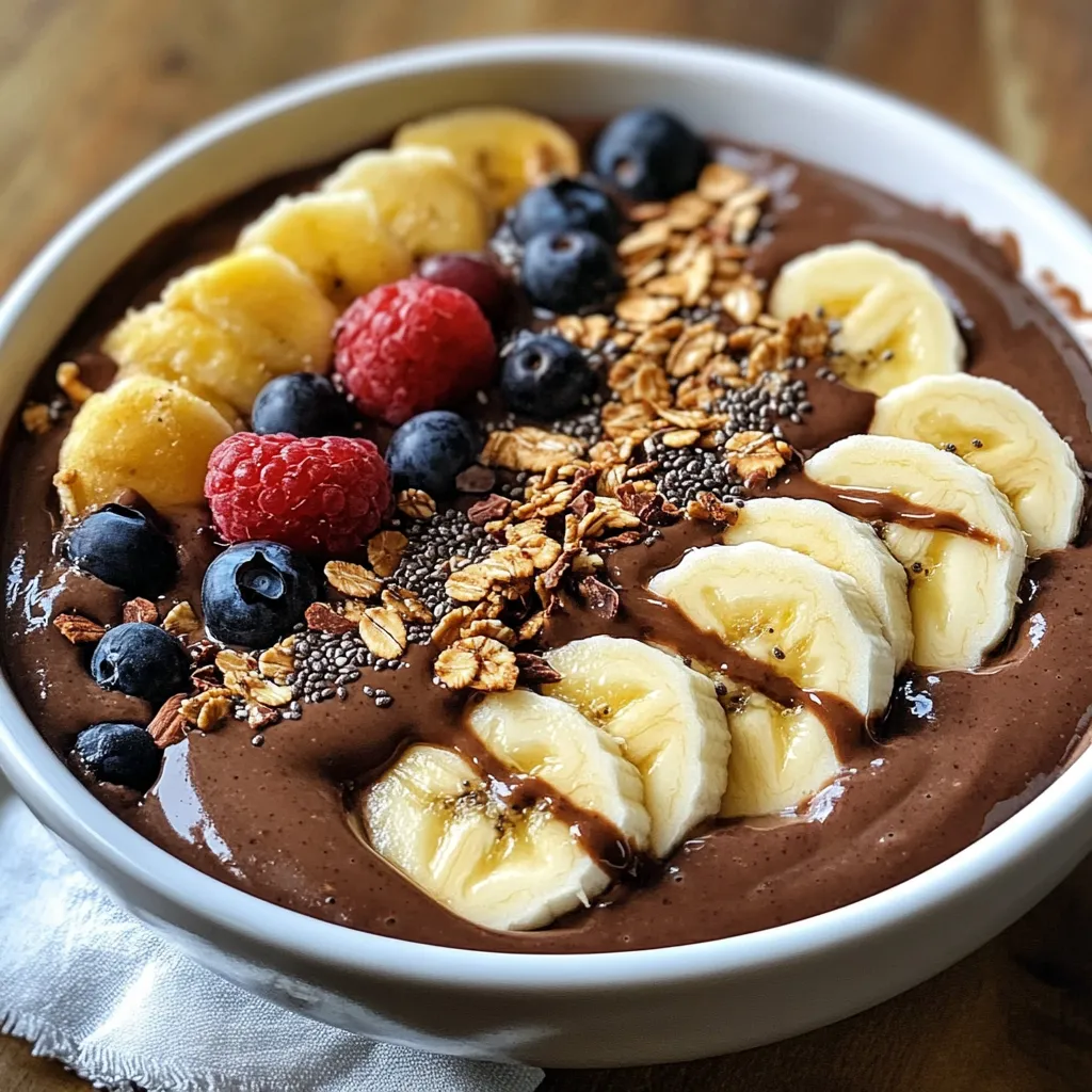 Chocolate Peanut Butter Smoothie Bowl Healthy Delight