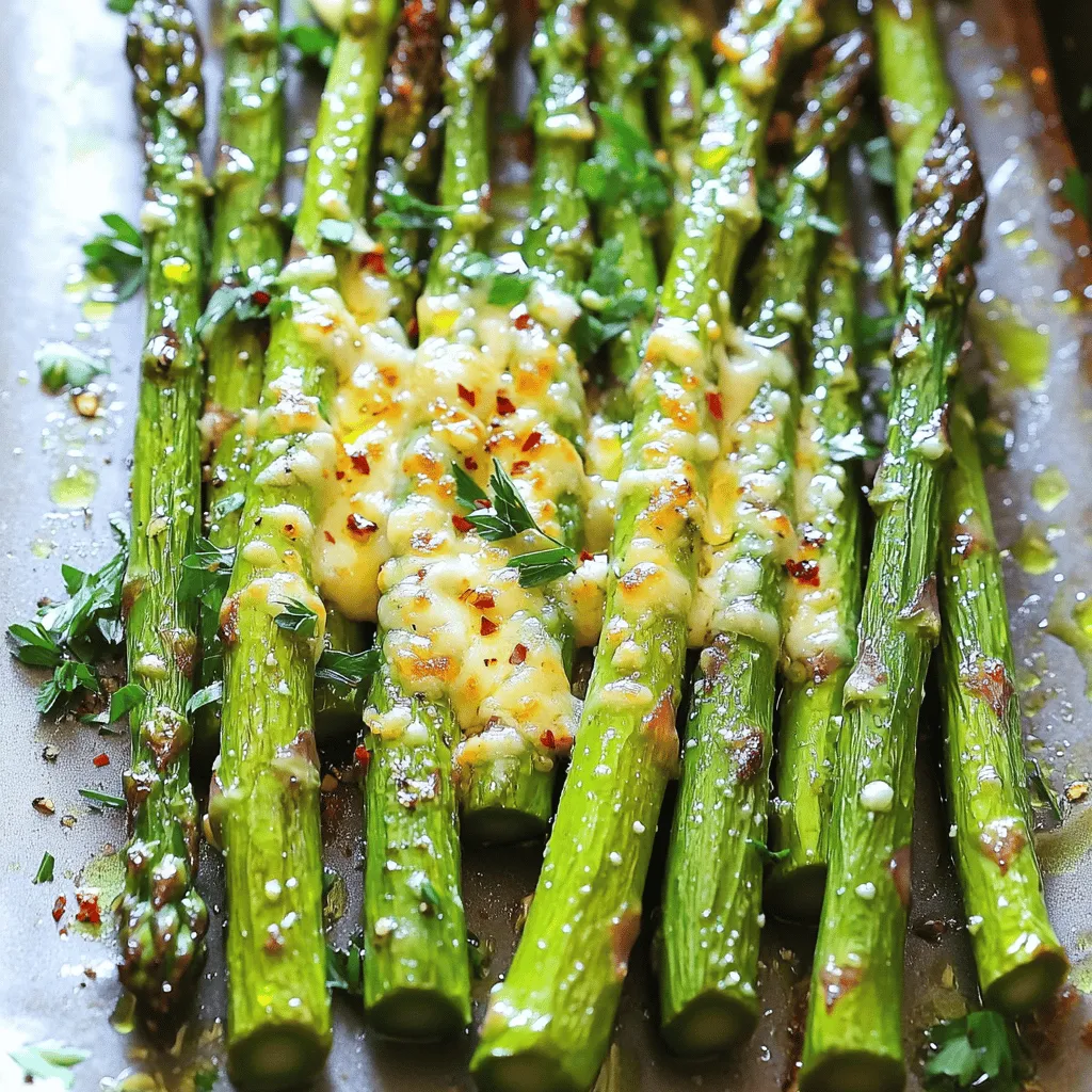 Garlic Parmesan Roasted Asparagus Savory Side Dish