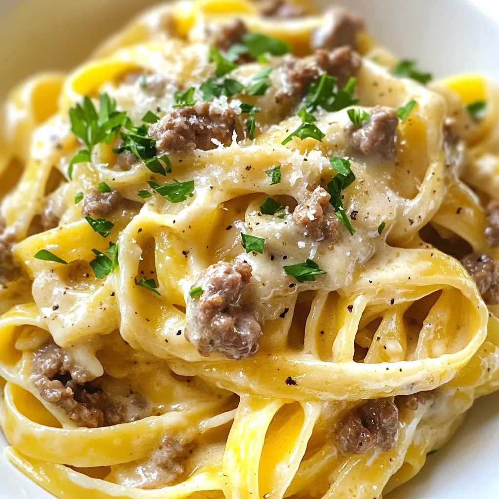 Creamy Beef Pasta Easy and Flavorful Recipe