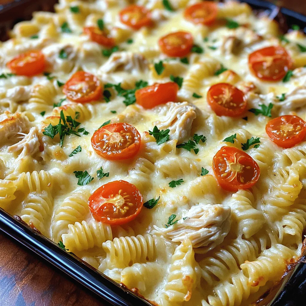 Easy Chicken Alfredo Bake Simple and Tasty Recipe