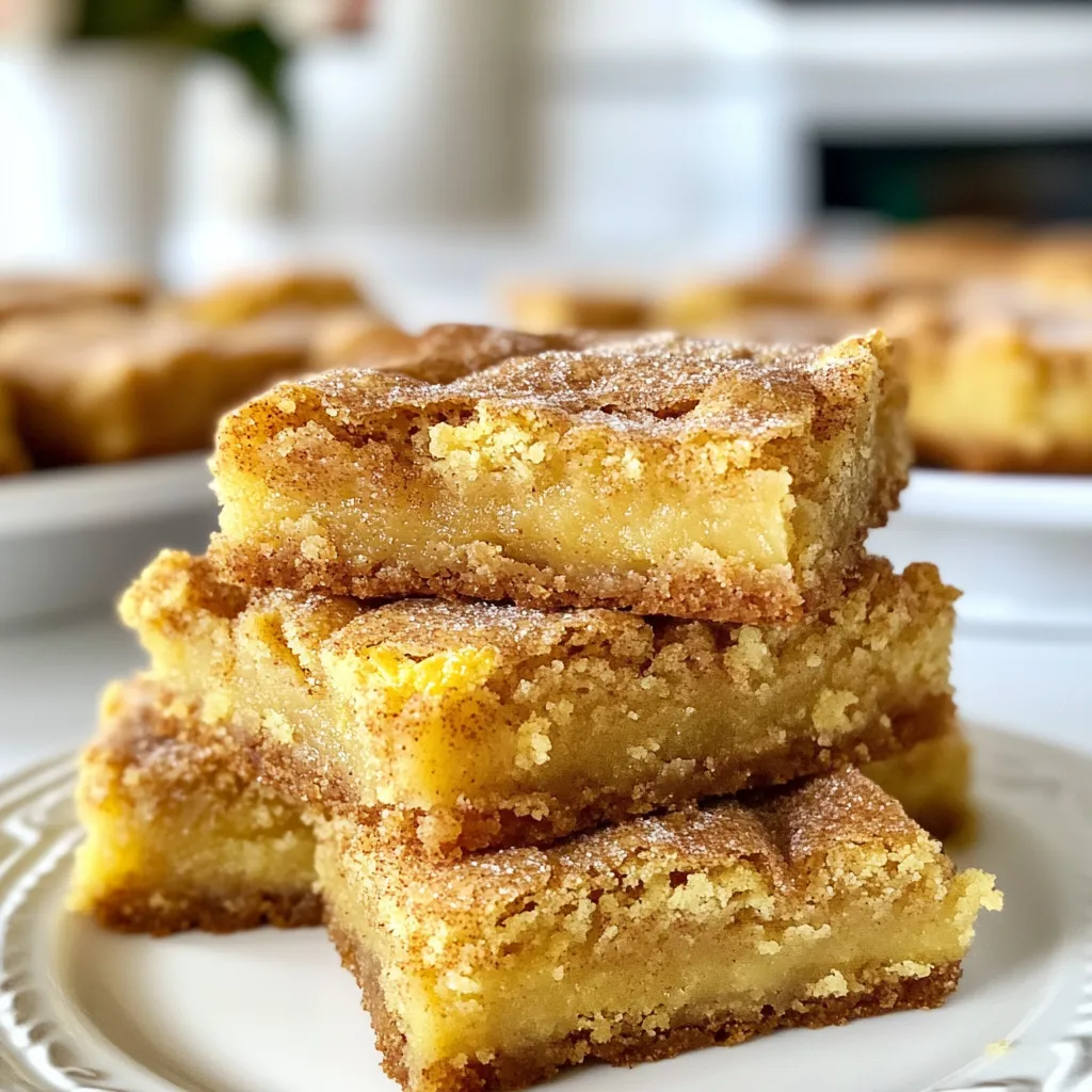 Cinnamon Sugar Blondies Delightful and Easy Treat