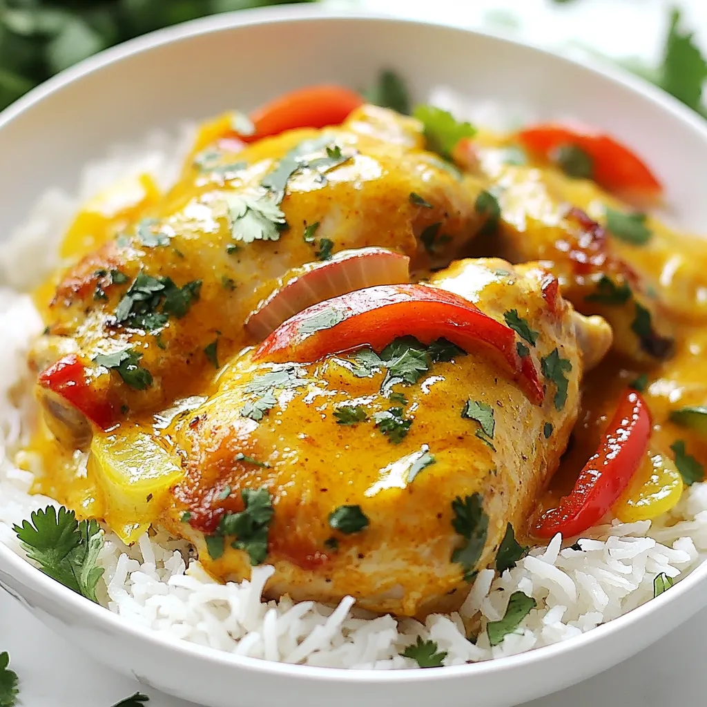 Coconut Milk Braised Chicken Savory Comfort Dish