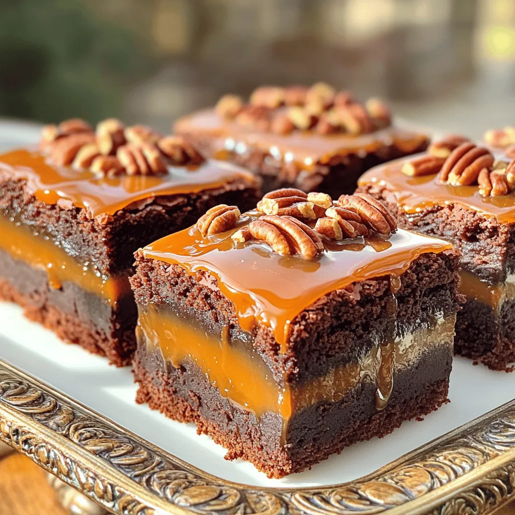 Caramel Pecan Turtle Brownies Rich and Decadent Treat