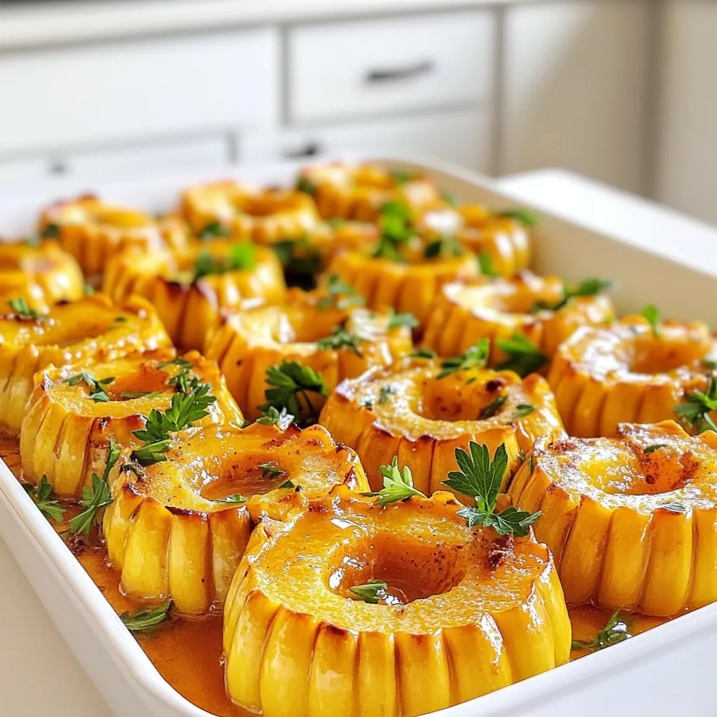 Honey Butter Delicata Squash Savory and Simple Recipe