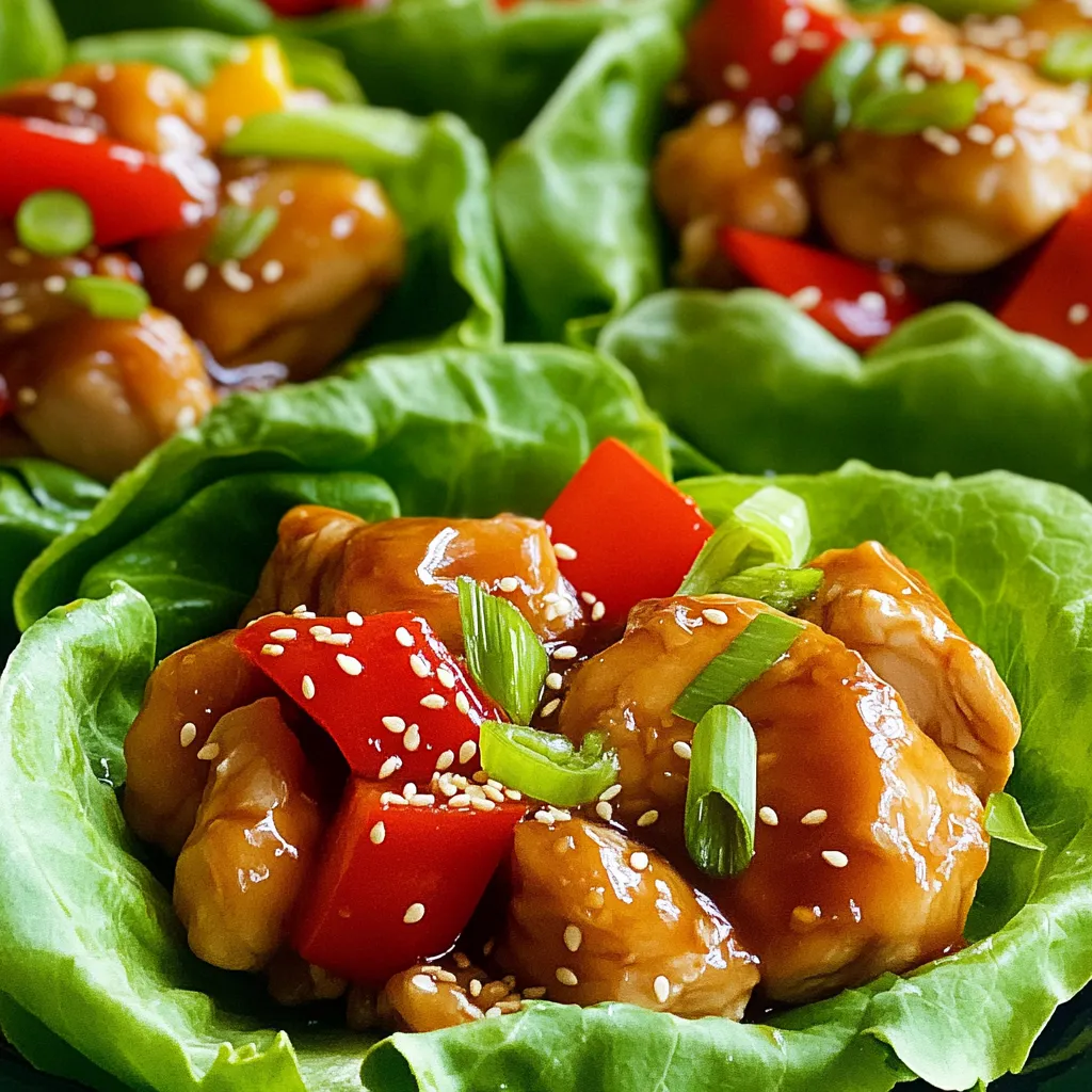 Teriyaki Chicken Lettuce Wraps Flavorful and Easy Meal