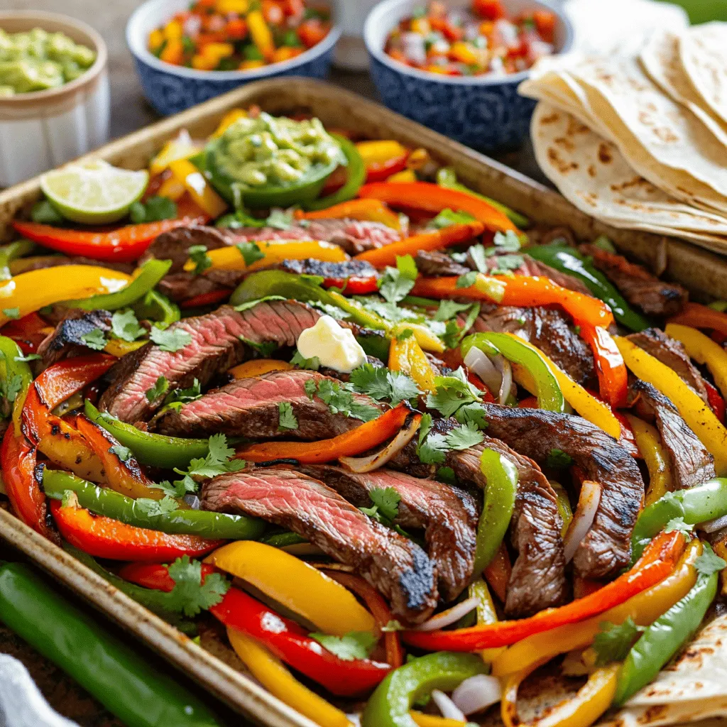 Sheet-Pan Garlic Butter Steak Fajitas Simple Delight