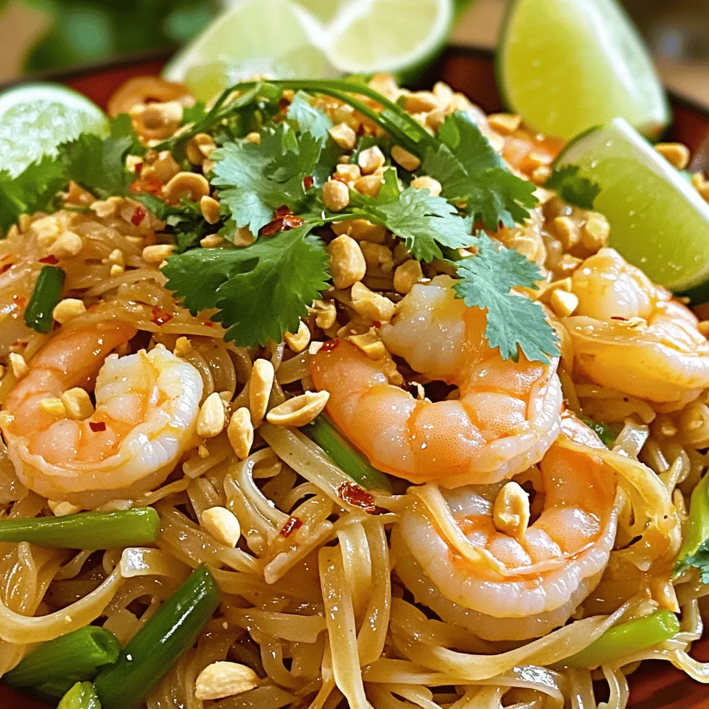Easy Pad Thai with Shrimp Flavorful and Simple Meal