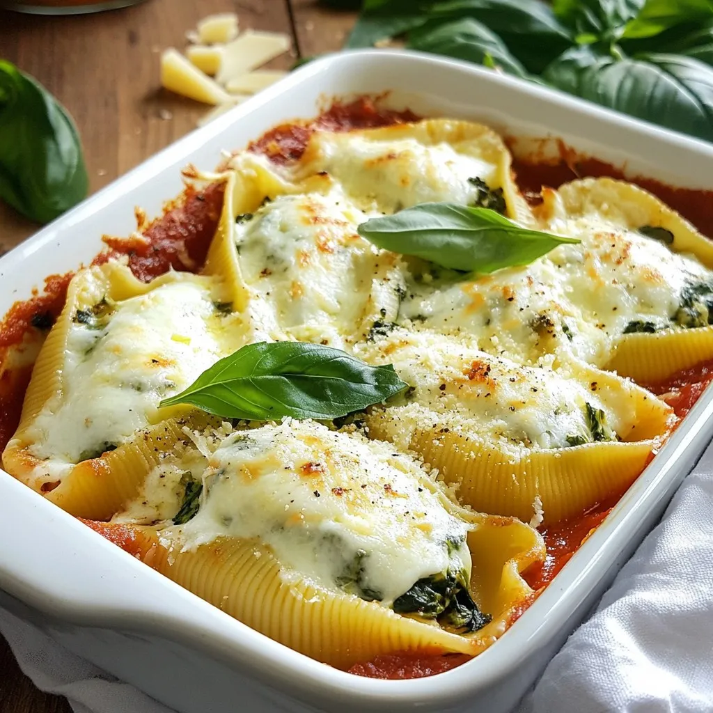 Savory Spinach Ricotta Stuffed Shells Easy Recipe