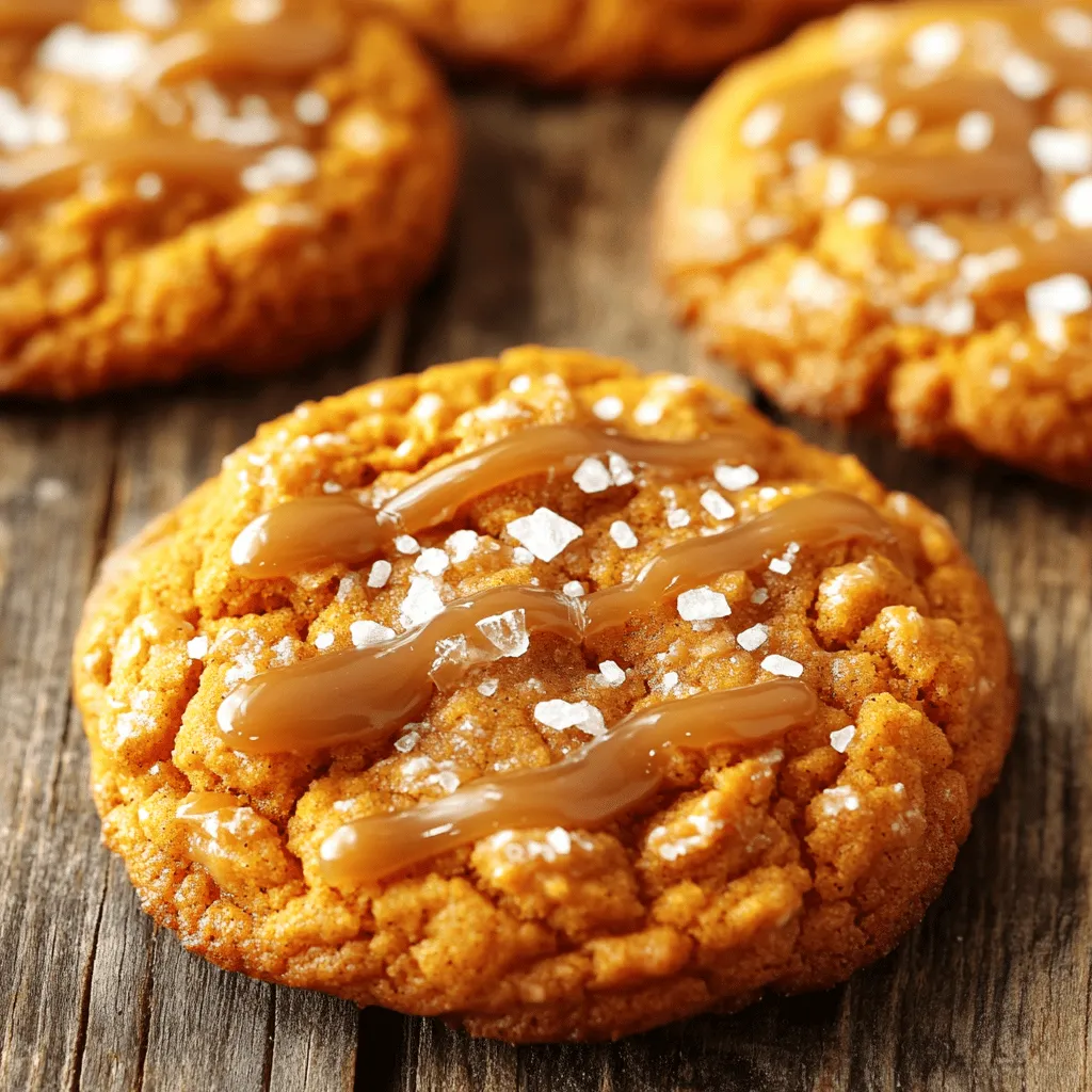 Salted Caramel Pumpkin Cookies Dreamy Fall Treat
