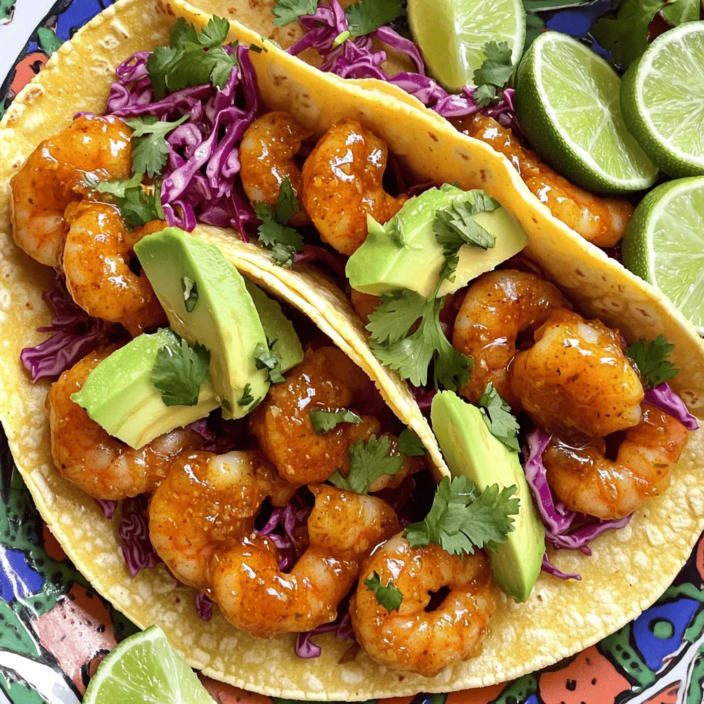 Savory Sweet Chili Garlic Shrimp Tacos 15 Minutes