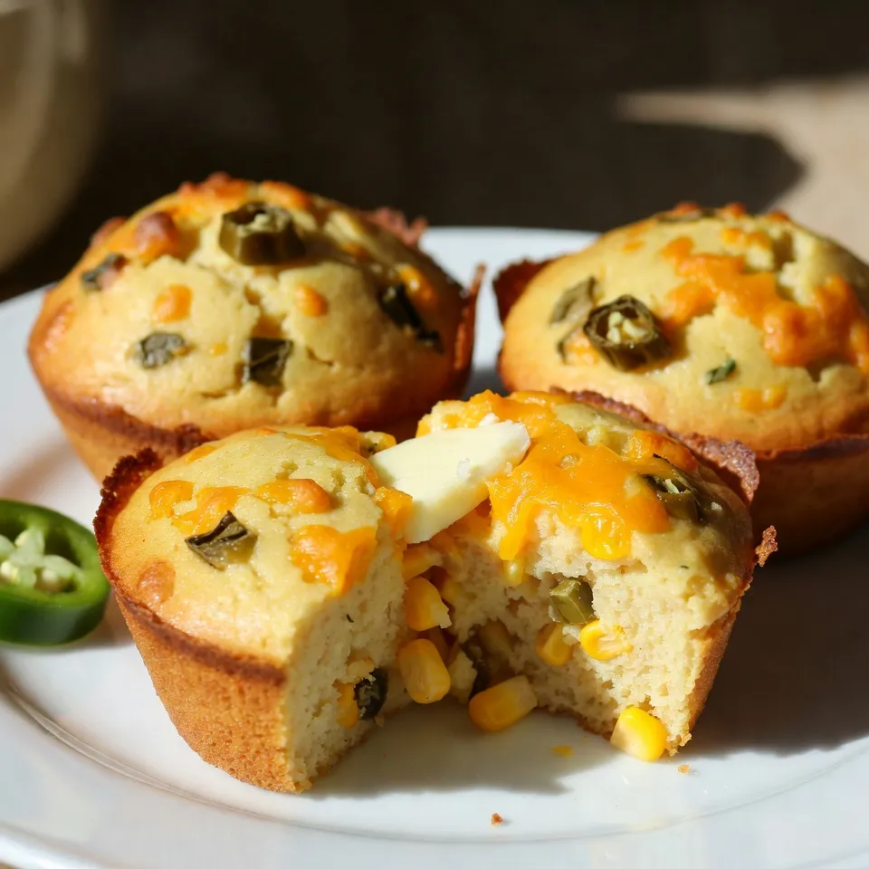 Cheddar Jalapeño Cornbread Muffins Flavorful Delight