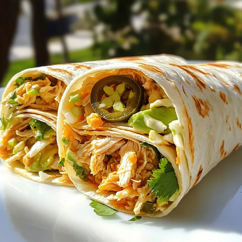 BBQ Chicken Coleslaw Wraps Flavorful and Easy Recipe