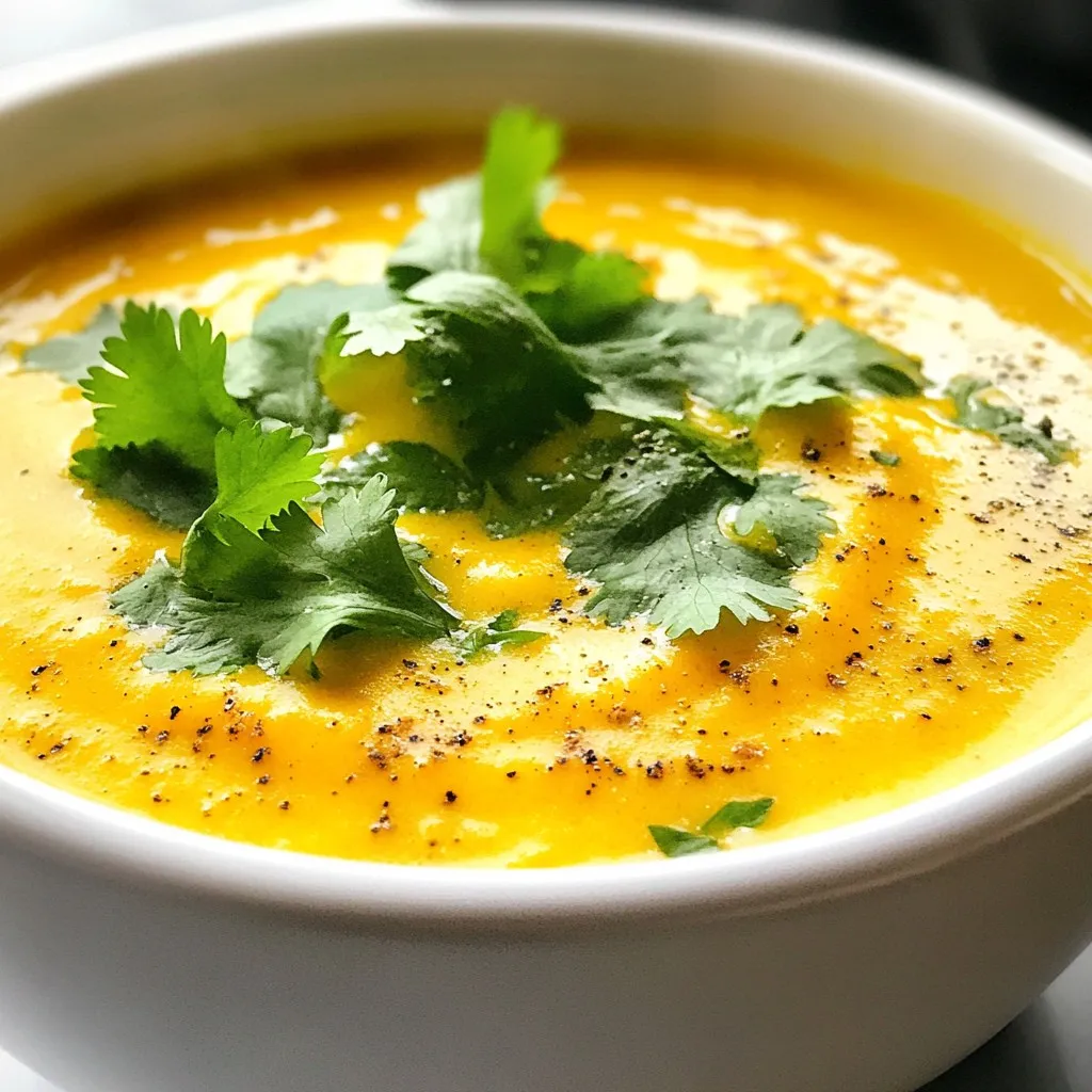 Ginger Turmeric Carrot Soup Creamy and Flavorful Dish