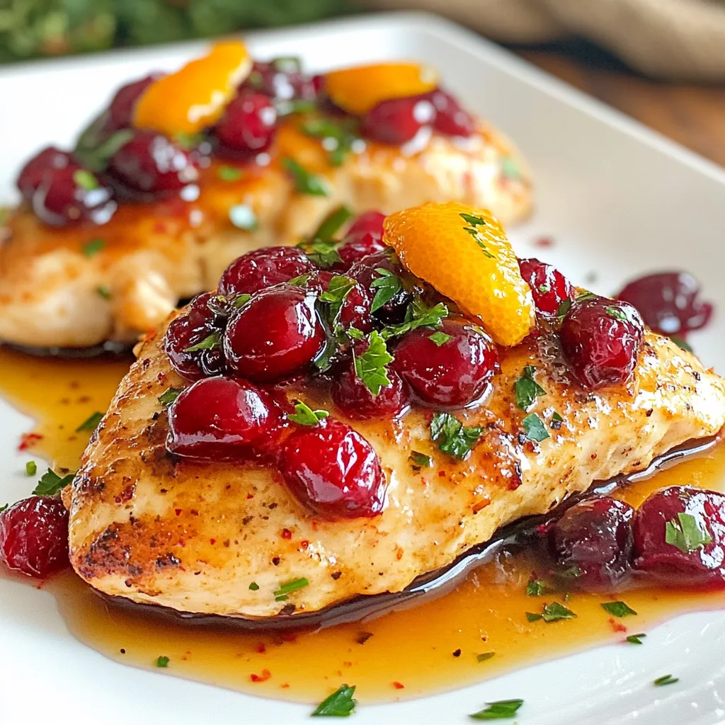 Festive Cranberry Orange Chicken Flavorful Holiday Dish