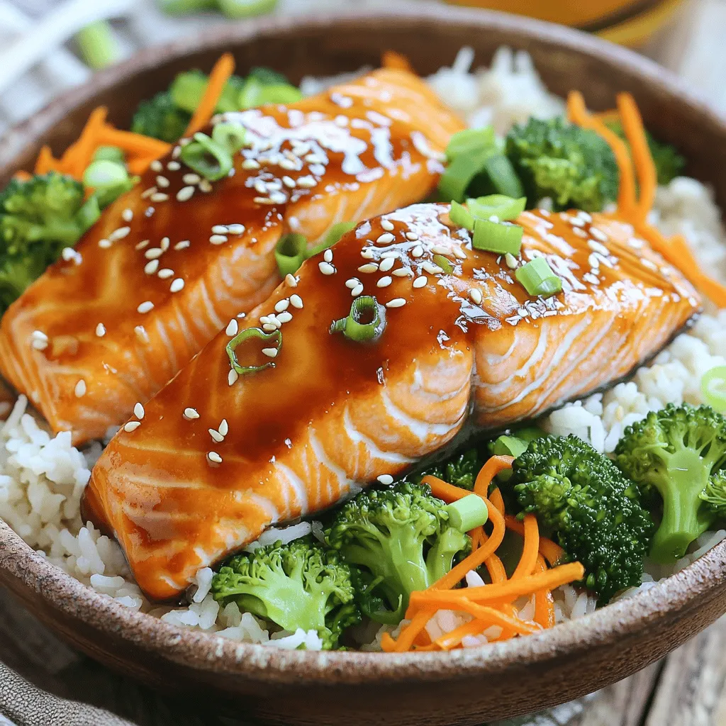 Teriyaki Salmon Rice Bowls Flavorful and Simple Meal