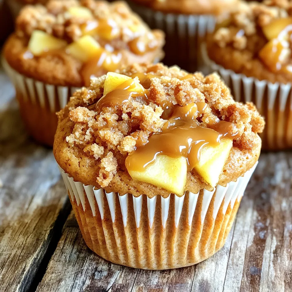 Caramel Apple Streusel Muffins Irresistible Delight
