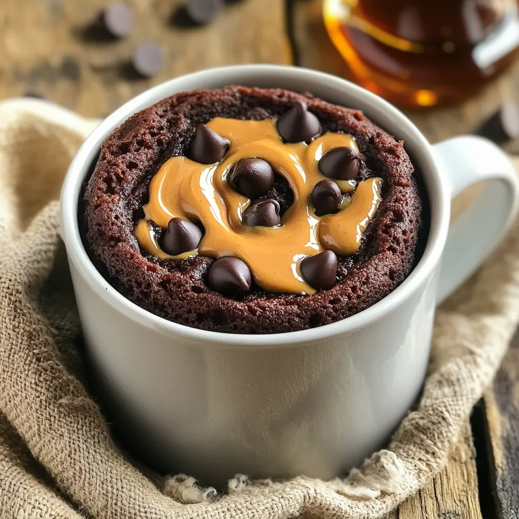 Chocolate Peanut Butter Mug Cake Protein Delight