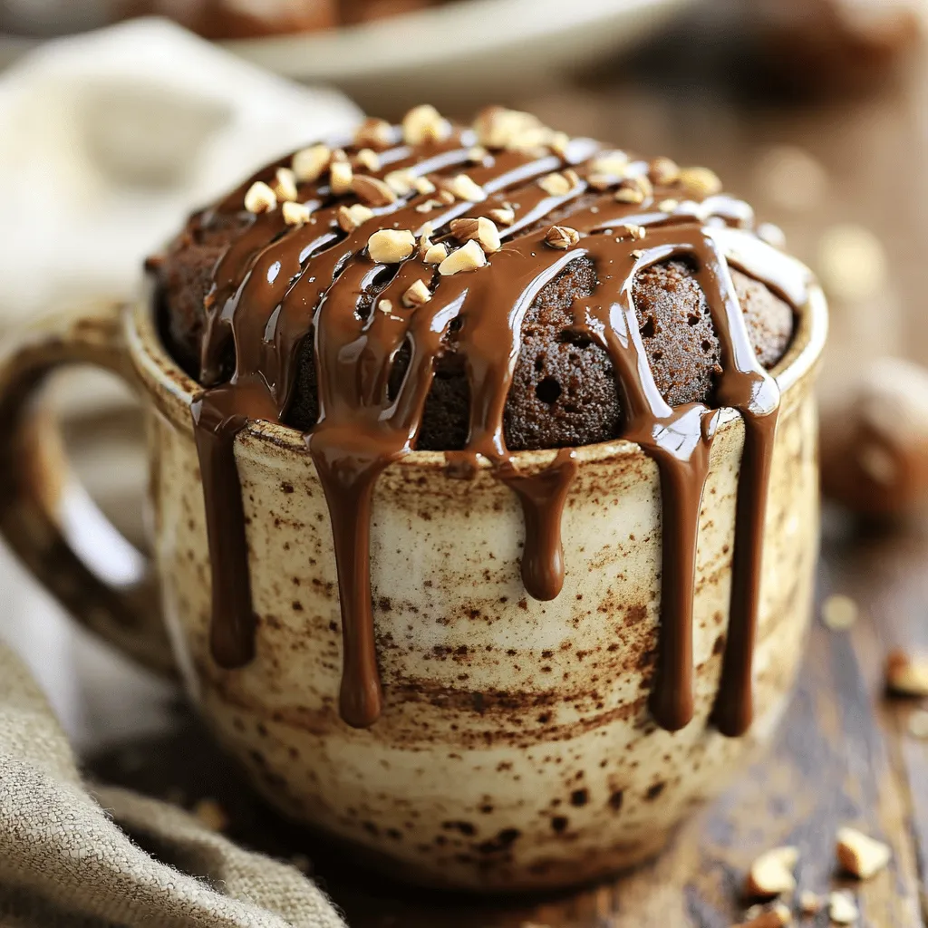 Chocolate Hazelnut Mug Cake Irresistible Dessert Treat