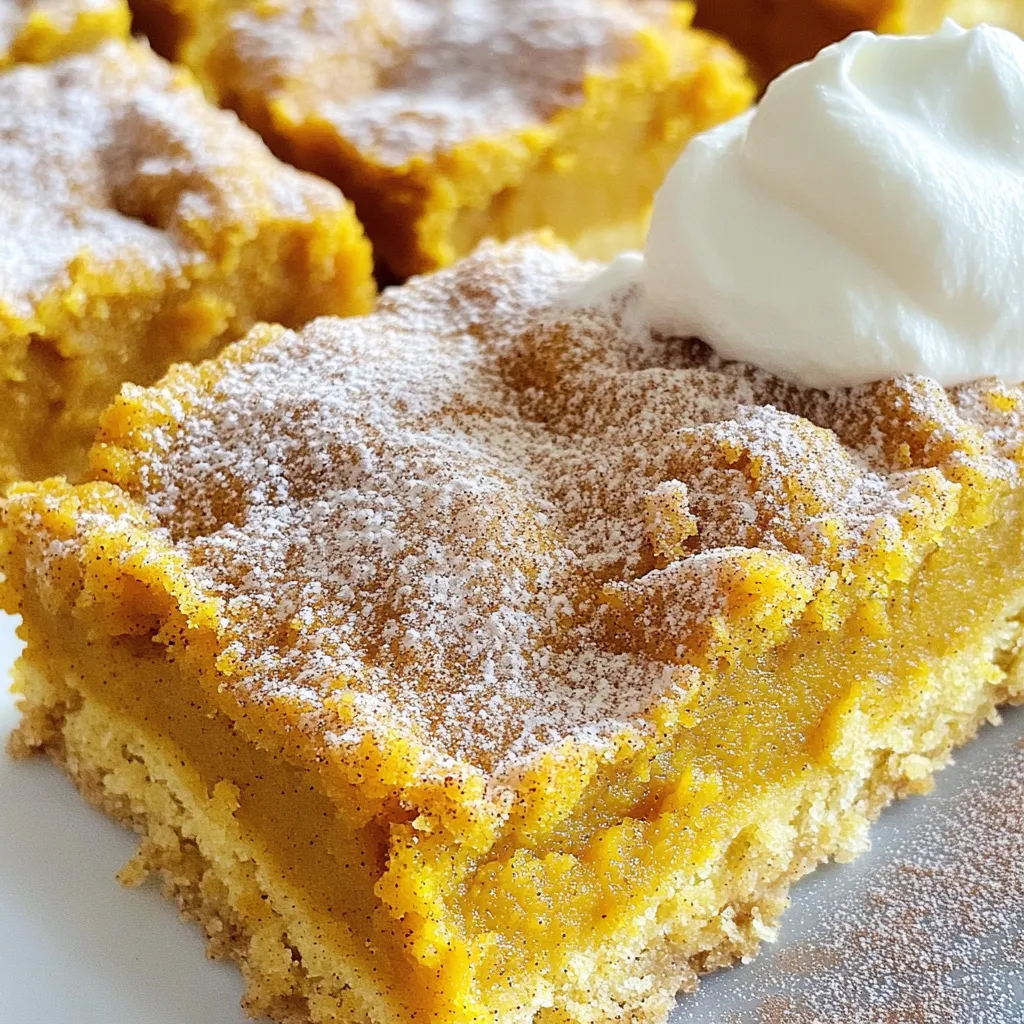 Pumpkin Snickerdoodle Bars Delightfully Soft Treat