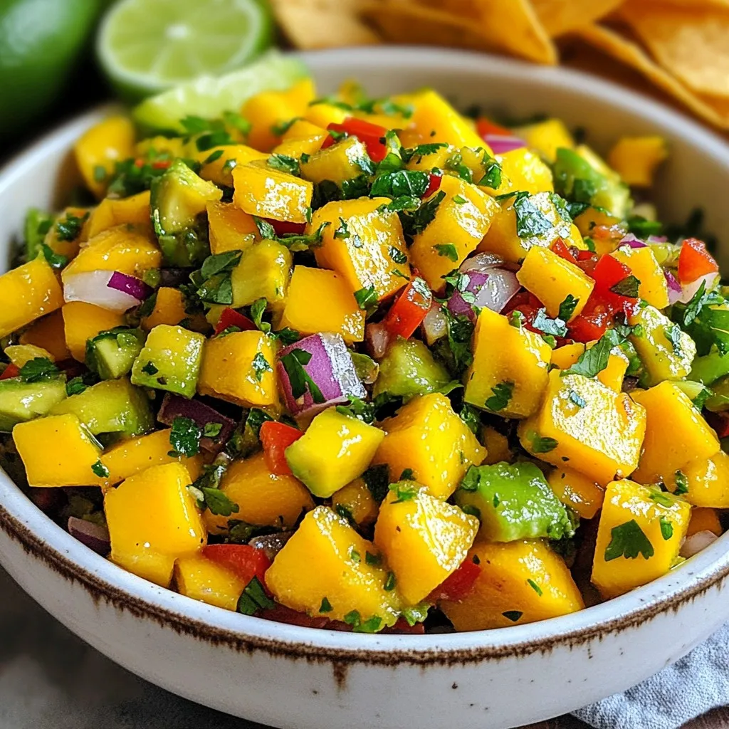 Mango Avocado Salsa Fresh and Flavorful Delight