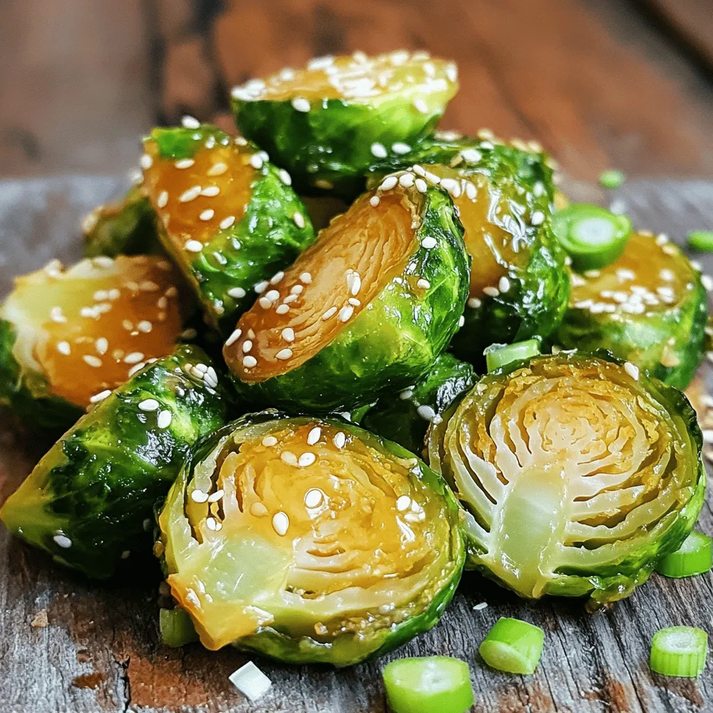 Air Fryer Honey Garlic Brussels Sprouts Savory Delight