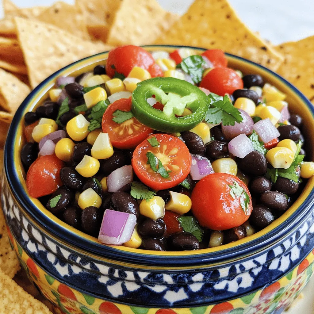 Zesty Black Bean Corn Salsa Fresh and Flavorful Dish