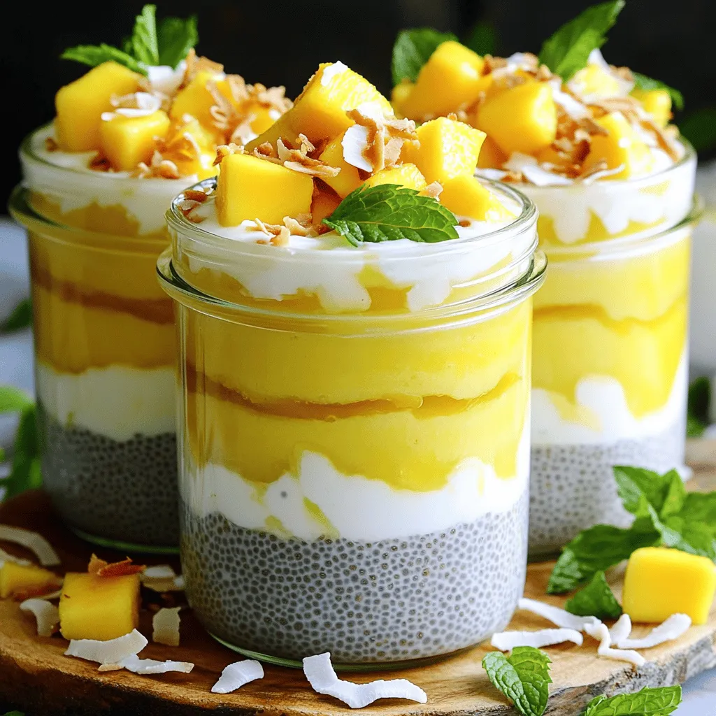 Mango Coconut Chia Pudding Delightful and Healthy Treat
