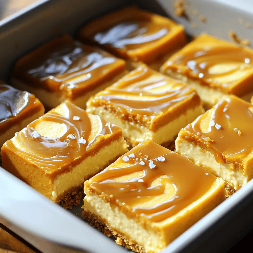 No Bake Caramel Pumpkin Cheesecake Bars Delightful Treat