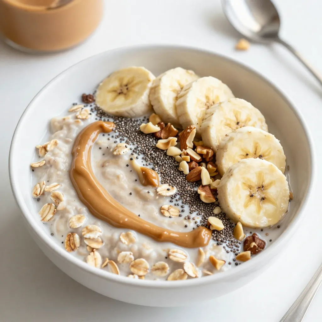 Peanut Butter Protein Overnight Oats Nourishing Recipe