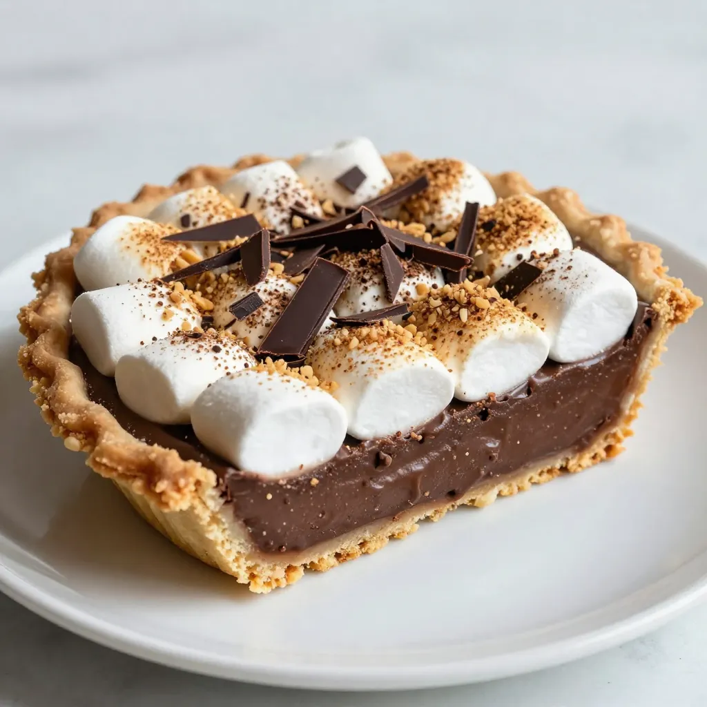 S&#8217;mores Chocolate Pie Simple and Delicious Dessert