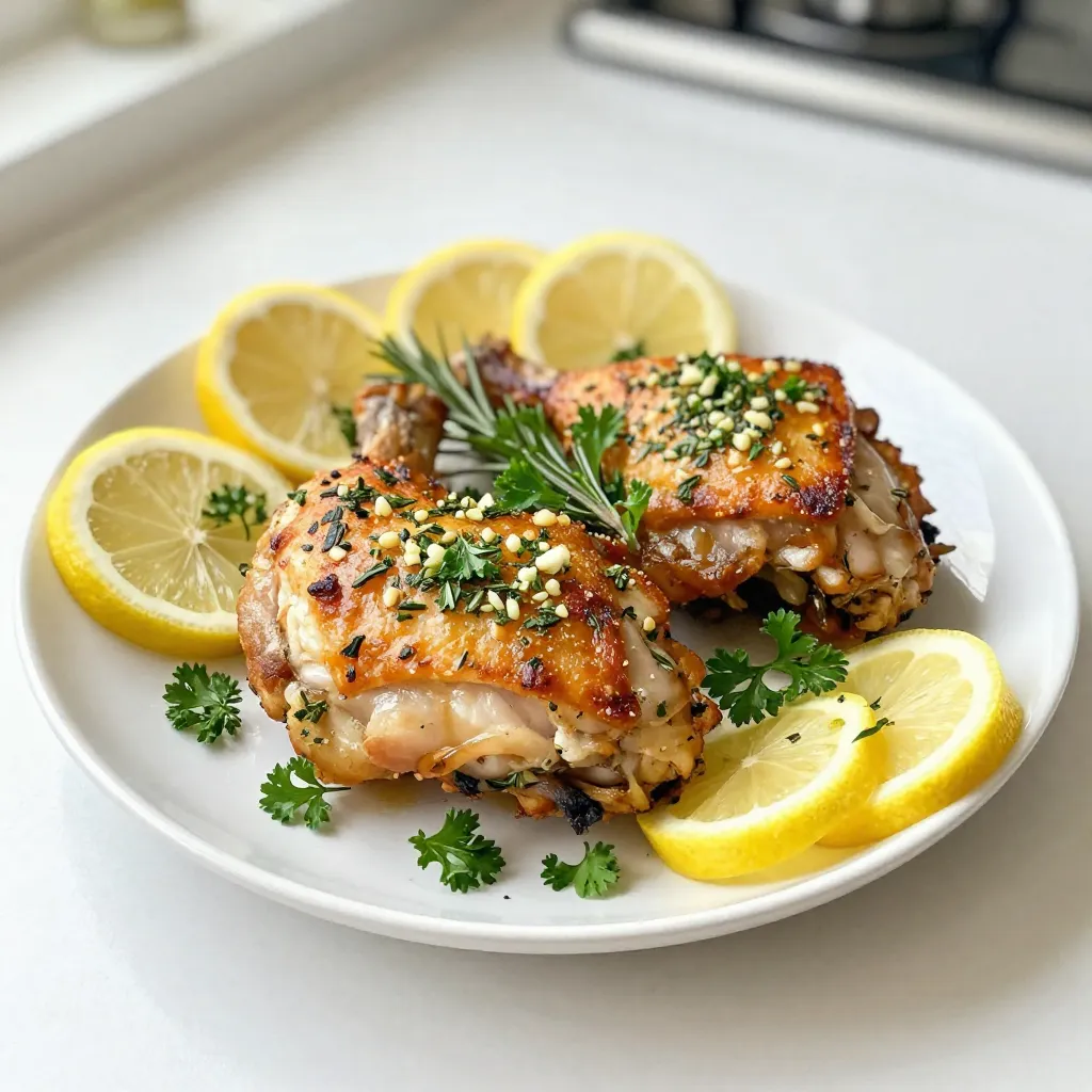 Garlic Herb Roasted Chicken Thighs Flavorful Delight