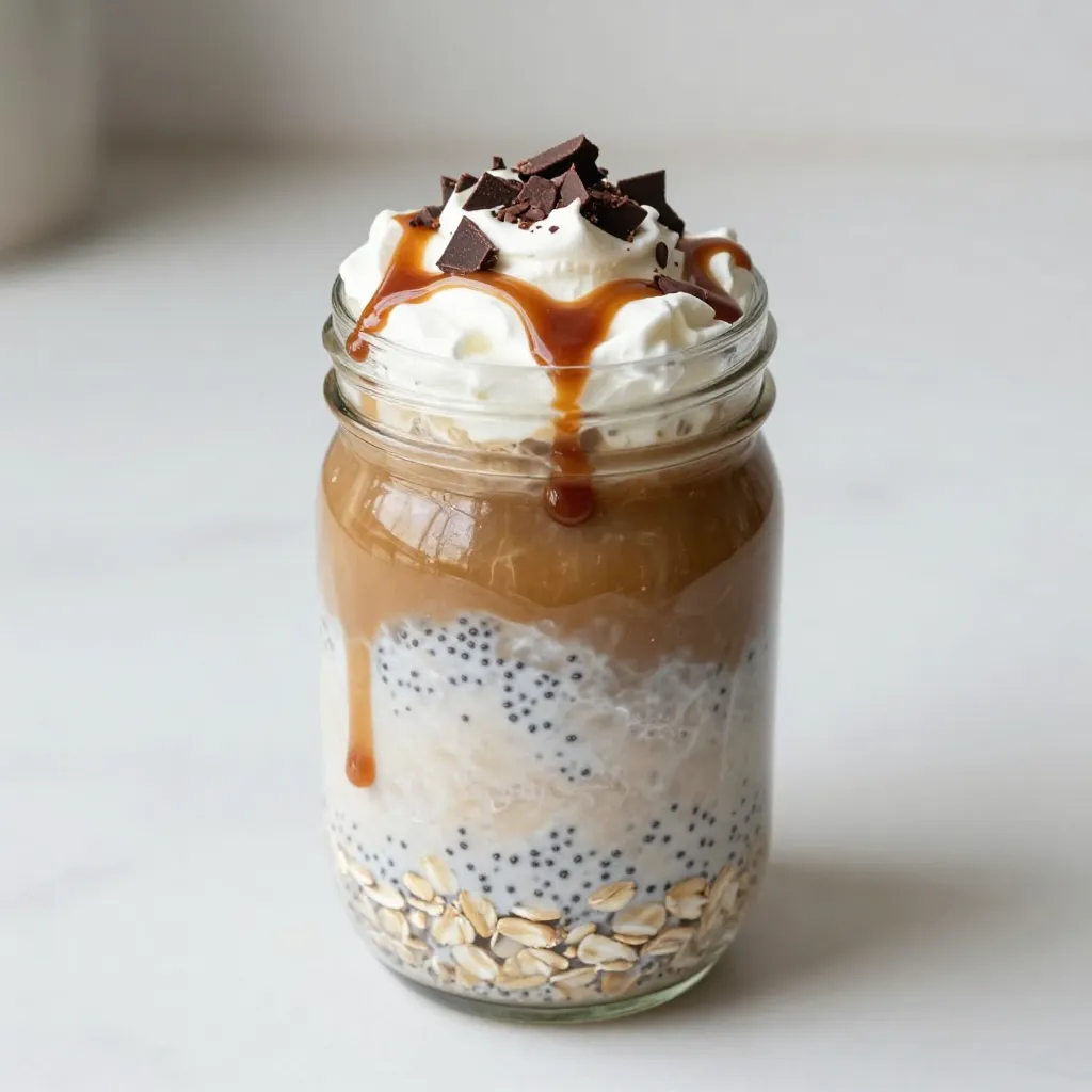 Caramel Macchiato Overnight Oats Ready in Minutes