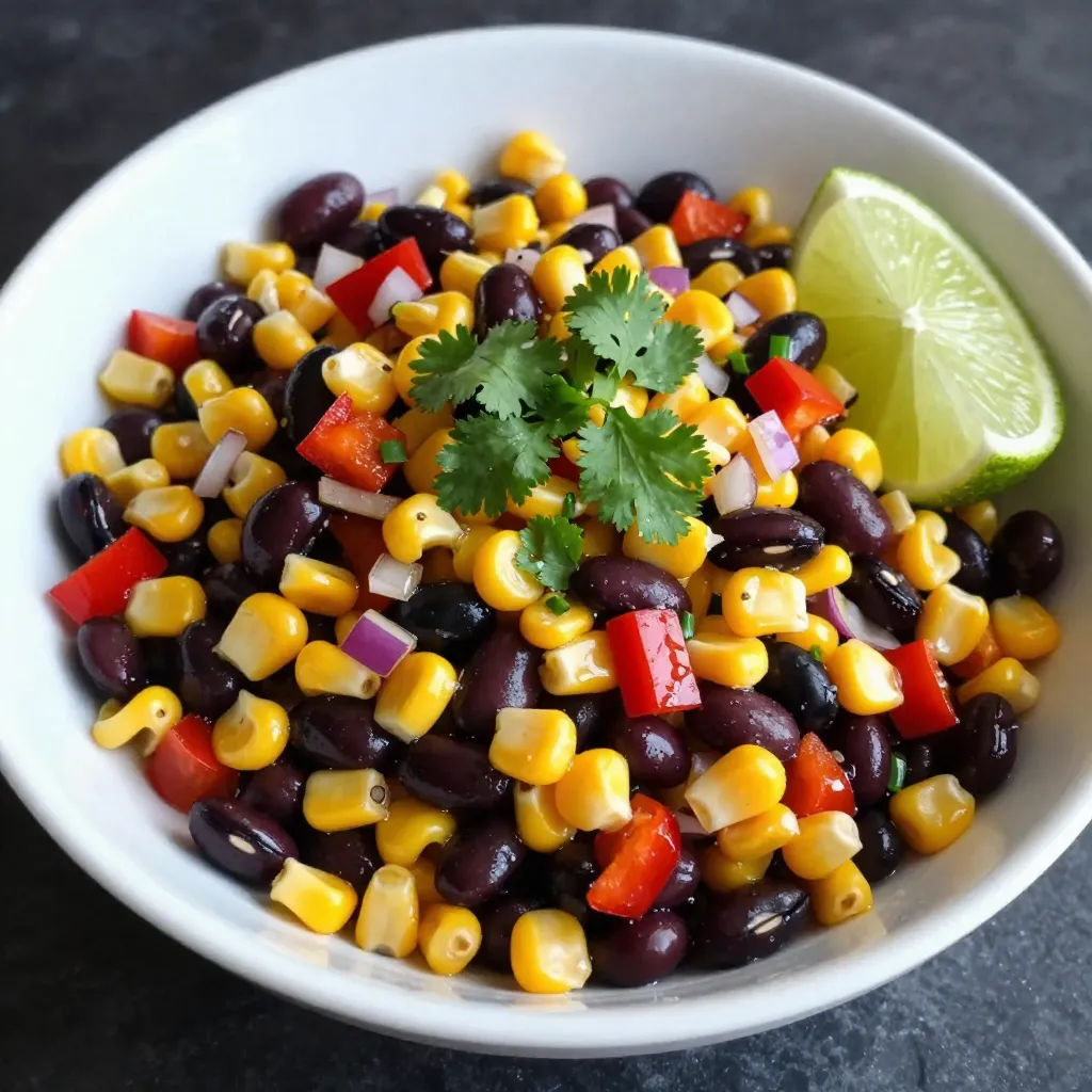 Zesty Black Bean Corn Salad Fresh and Flavorful Dish