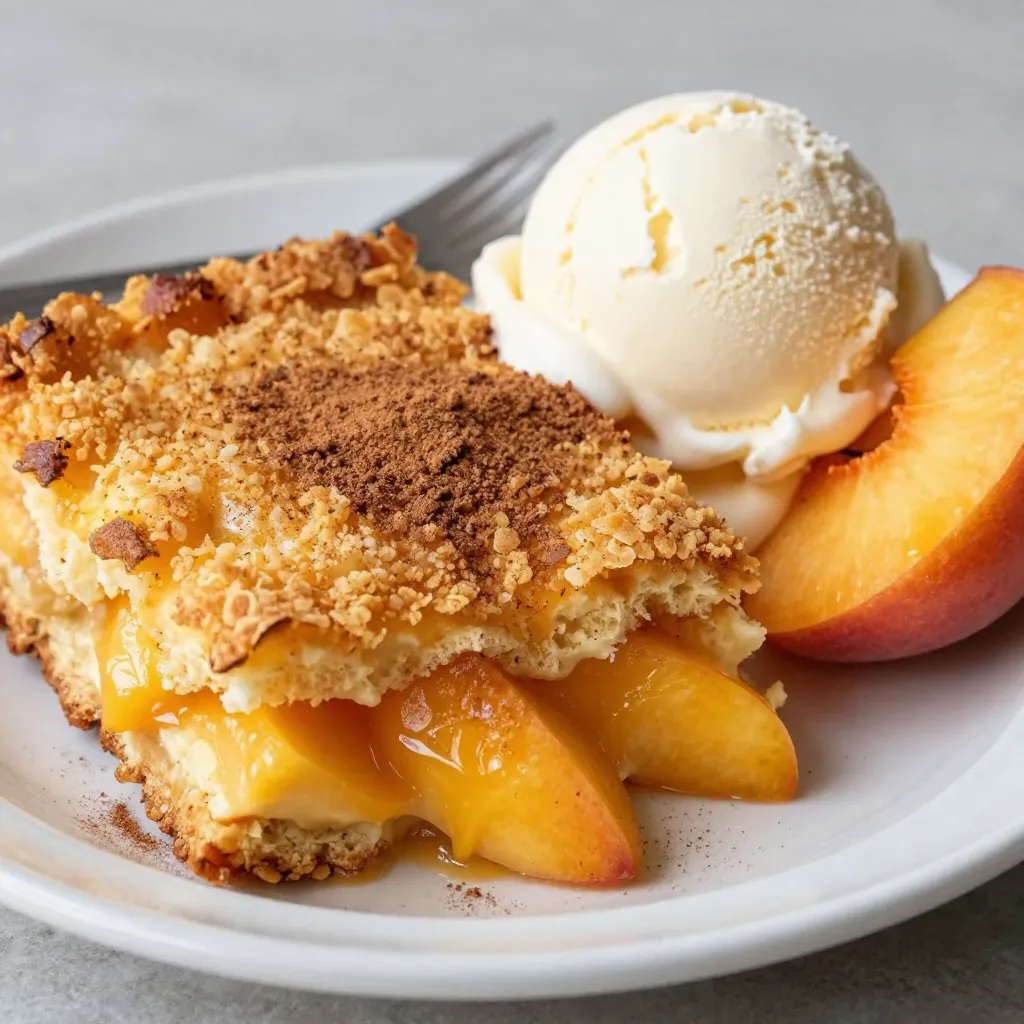 Peach Cobbler Dump Cake Easy and Delicious Recipe