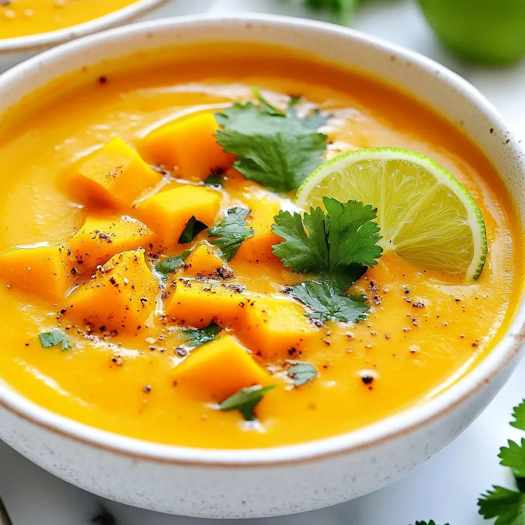 Spicy Butternut Sweet Potato Soup Flavorful and Easy