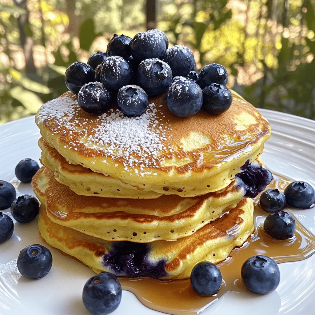 Blueberry Lemon Ricotta Pancakes Easy and Tasty Recipe