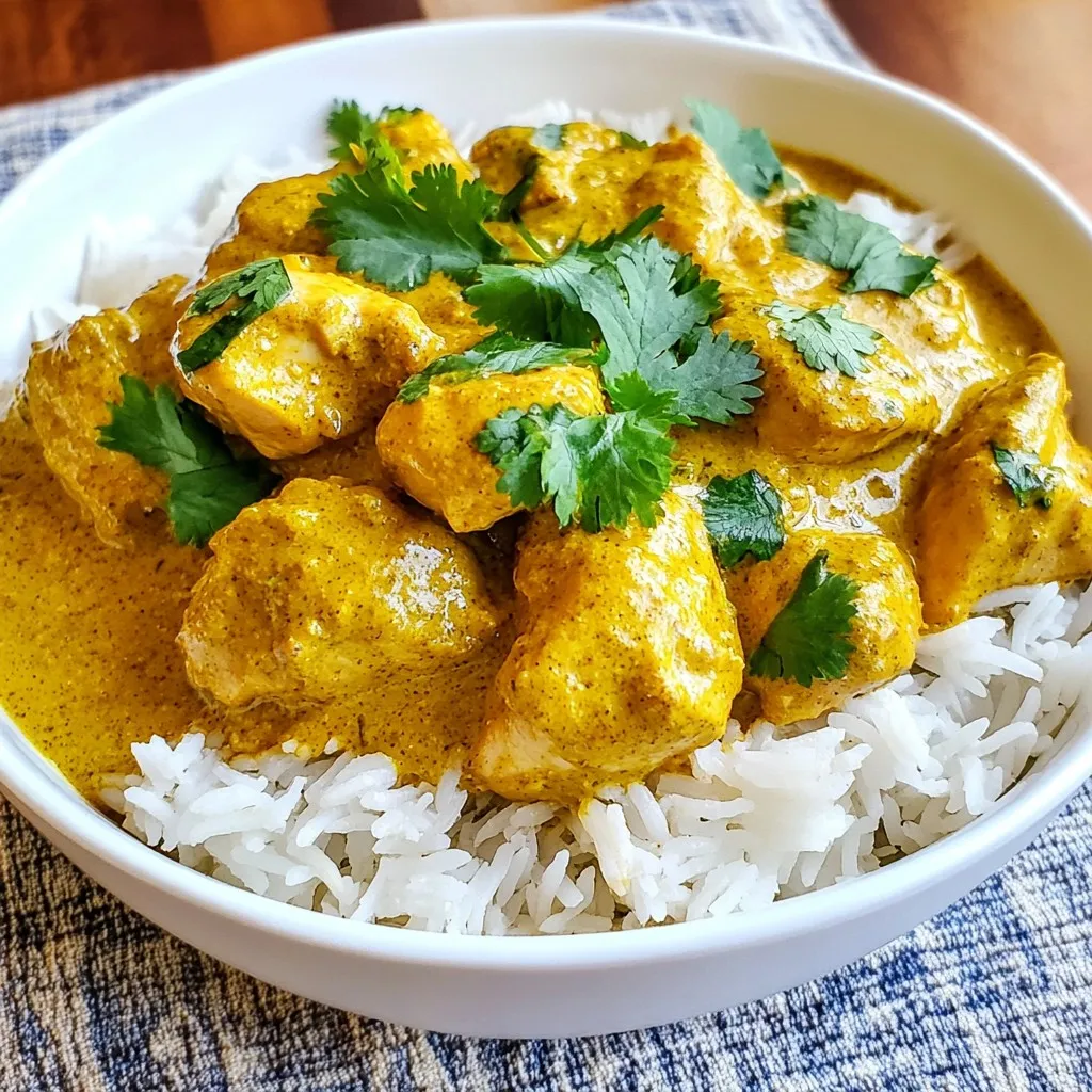 Savory Slow Cooker Chicken Korma Easy and Flavorful