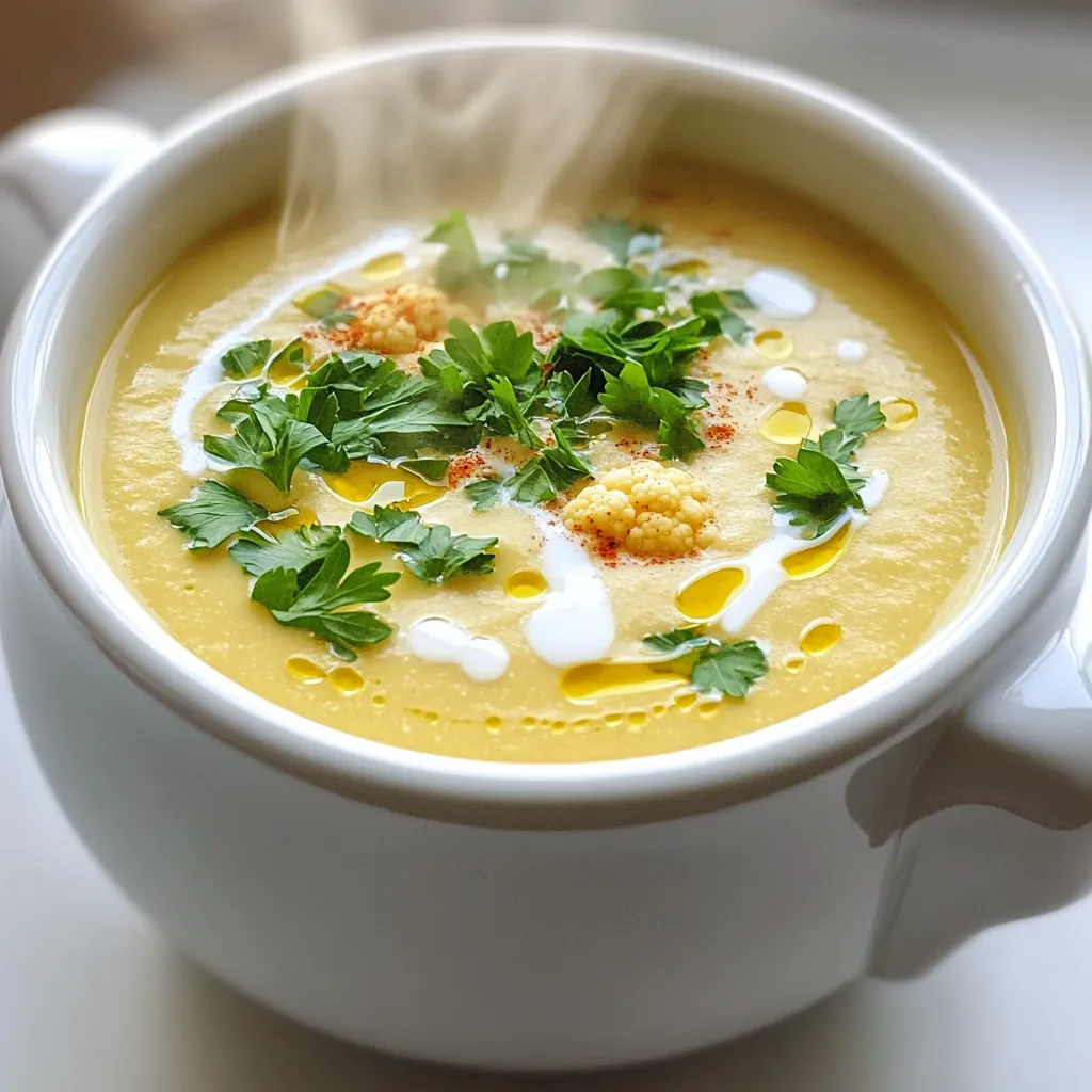 Roasted Cauliflower Soup Rich and Flavorful Recipe