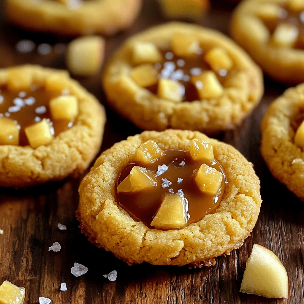 Apple Cider Caramel Thumbprint Cookies Delight