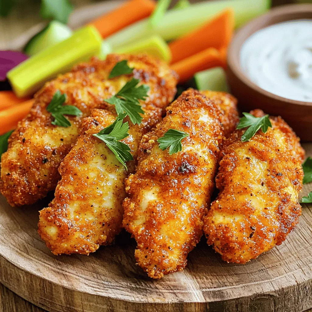 Air Fryer Spicy Garlic Chicken Tenders Crispy Delight